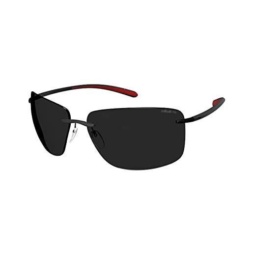 Silhouette occhiali da sole cape florida 8728 black/dark grey taglia unica unisex