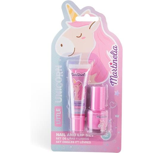 Martinelia little unicorn nail & lip set prodotti makeup e accessori 2 pz