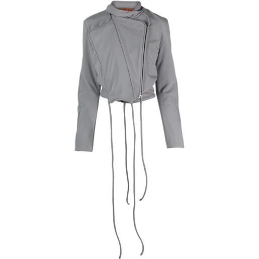 Ottolinger giacca con zip girocollo - grigio