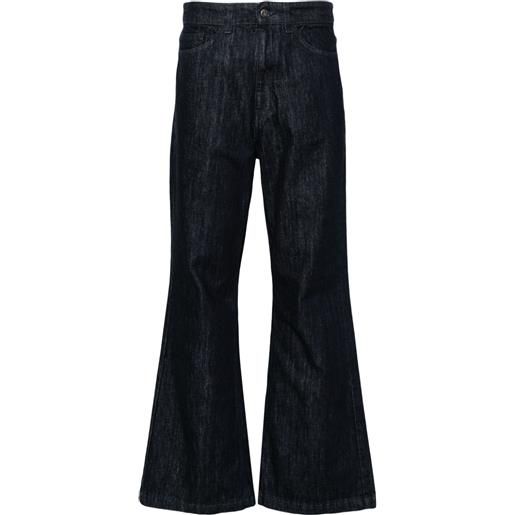 Société Anonyme jeans a gamba ampia mark rinse - blu
