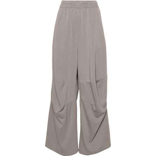 MM6 Maison Margiela pantaloni sportivi a gamba ampia - grigio