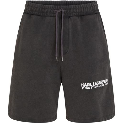 Karl Lagerfeld shorts sportivi rue st-guillaume - nero