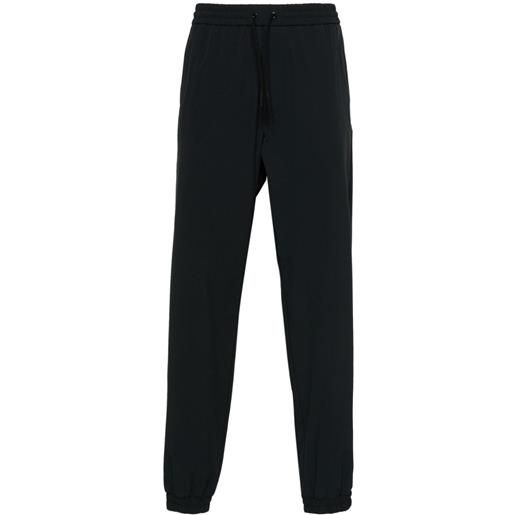 Moncler pantaloni con caviglie elasticizzate - nero