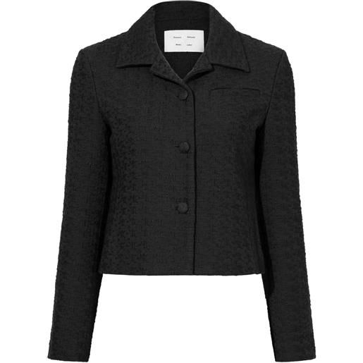 Proenza Schouler White Label giacca quinn in tweed - nero