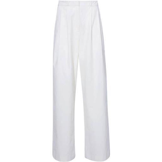 Proenza Schouler White Label pantaloni sartoriali a vita alta amber - bianco