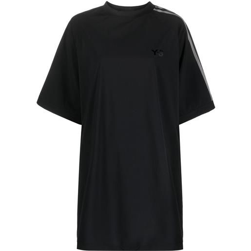 Y-3 abito modello t-shirt - nero