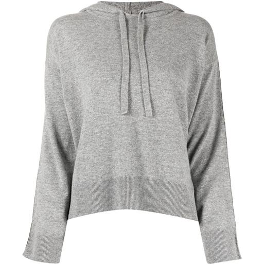 N.Peal maglione con cappuccio - grigio