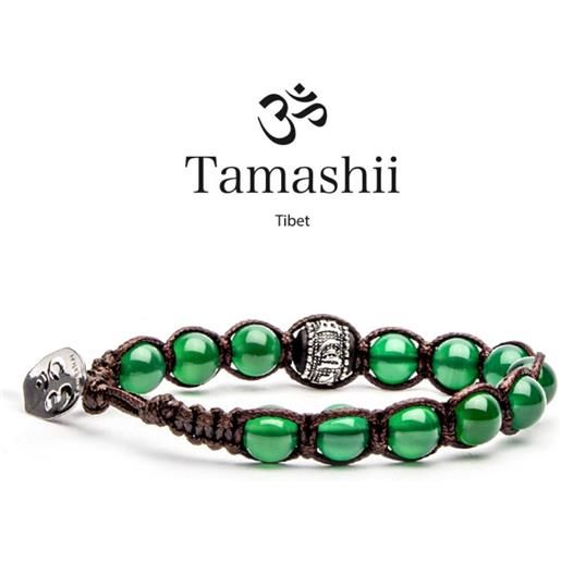 Tamashii bracciale ruota della preghiera agata verde Tamashii unisex