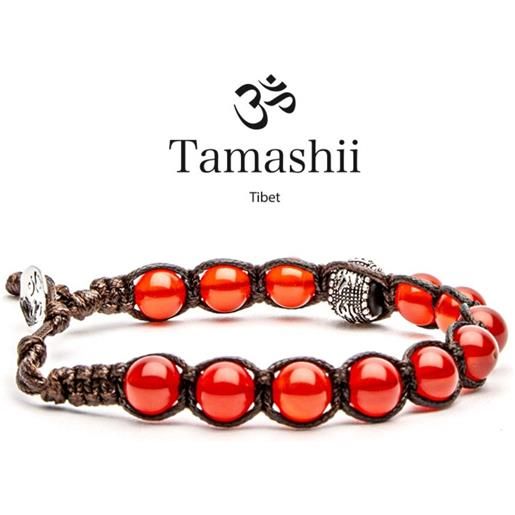 Tamashii bracciale ruota della preghiera agata rosso passione Tamashii unisex
