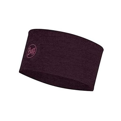 Buff midweight lana merino tubolare tinta unita viola scuro unisex taglia unica
