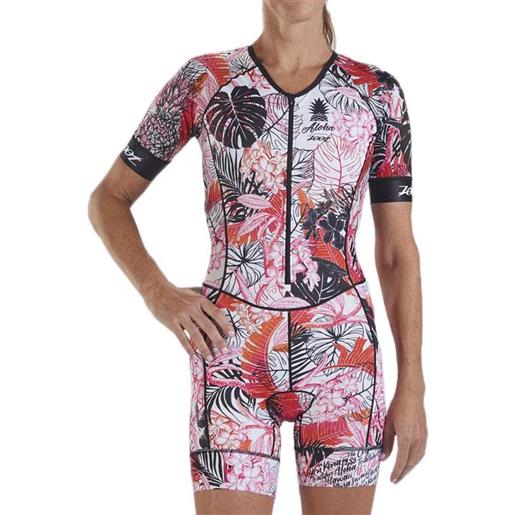 Zoot ltd aero ali´i race suit short sleeve trisuit multicolor l donna
