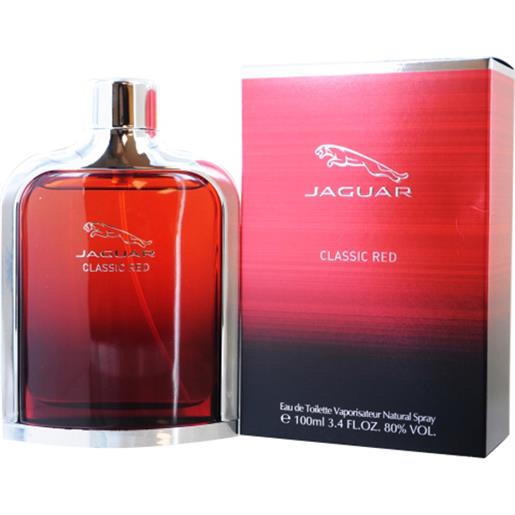 Jaguar classic red eau de toilett da uomo 100 ml