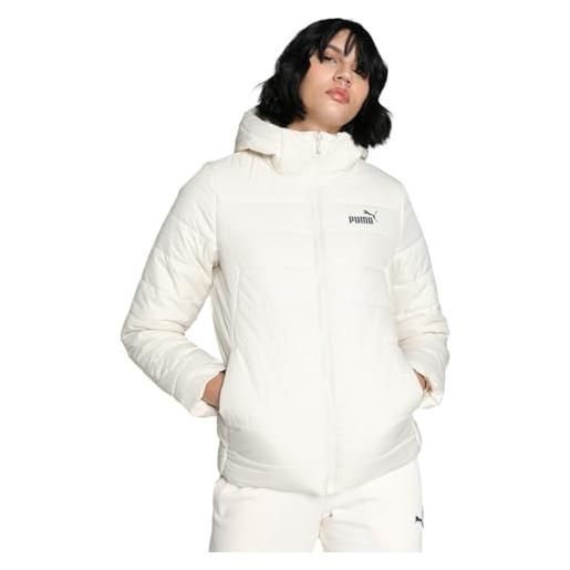 PUMA ess-giacca imbottita con cappuccio, neve alpina, l donna