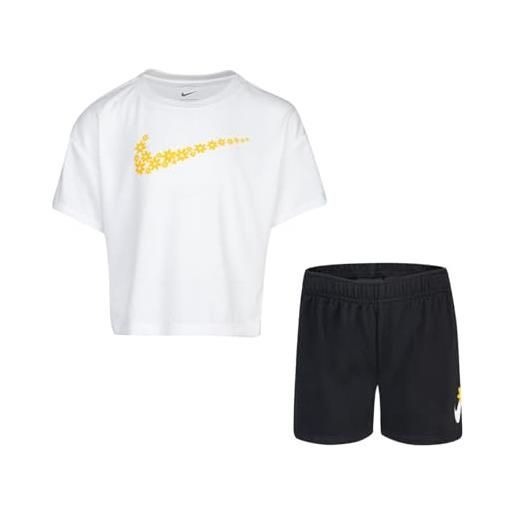 Nike completo bambina sport daisy, bianco (6-7 anni)