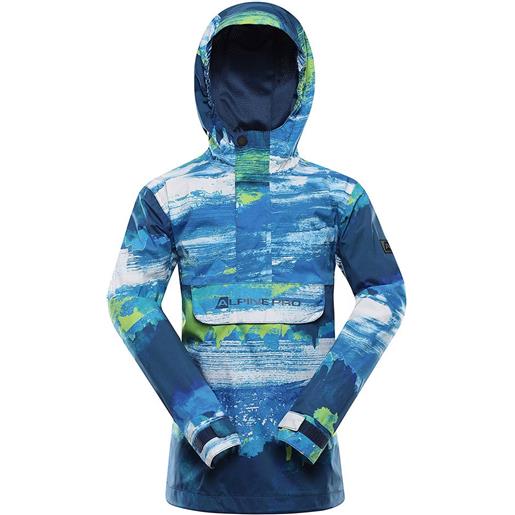 Alpine Pro zeredo full zip rain jacket blu 104-110 cm ragazzo