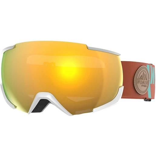 Marker 16: 10+ patrol edition woman ski goggles bianco gold mirror cs/cat3+clarity mirror/cat1