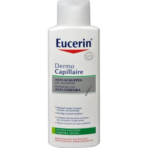 Eucerin shampoo gel contro la forfora grassa dermo. Capillaire 250 ml