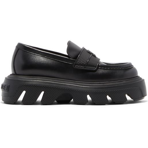 Casadei generation c leather loafer black