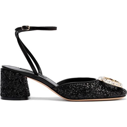 Casadei ring cleo sandals black infinity