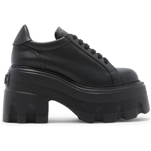 Casadei maxxxi leather sneakers black