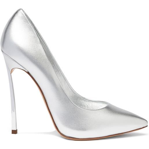 Casadei blade flash pumps silver