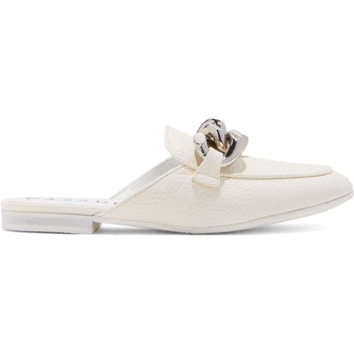 Casadei antilope slippers off white