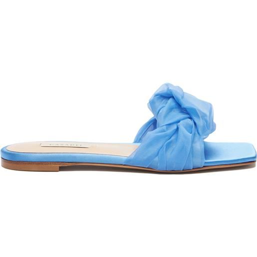 Casadei geraldine helen flat sandals bohemenian blue