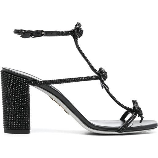René Caovilla sandali con dettaglio cut-out - nero