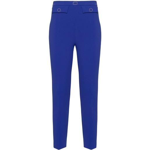 Elisabetta Franchi pantaloni crop slim - blu
