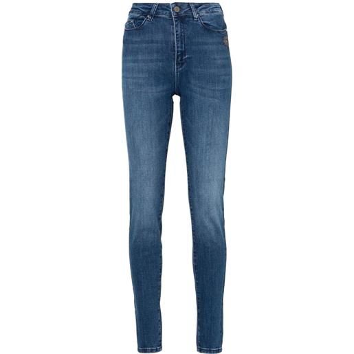 Karl Lagerfeld Jeans jeans skinny a vita alta - blu