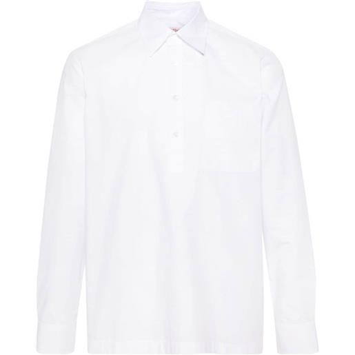 Valentino Garavani camicia con dettaglio a v - bianco