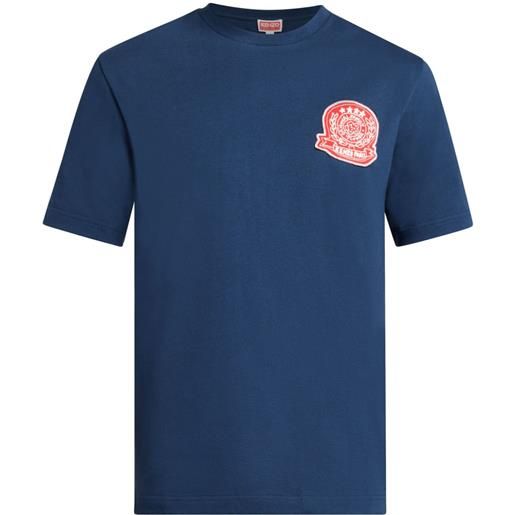 Kenzo t-shirt con applicazione logo - blu