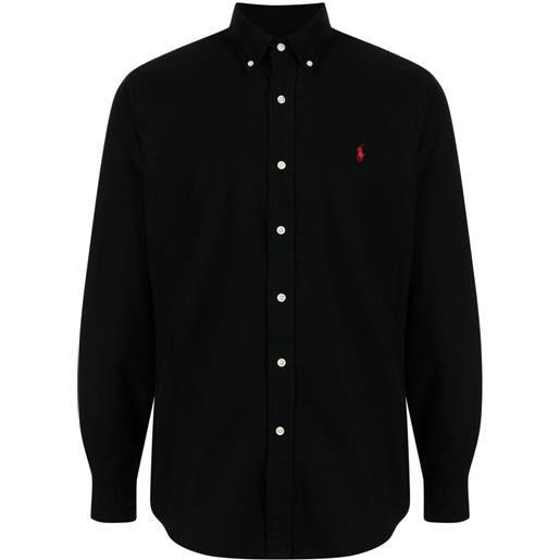 Polo Ralph Lauren camicia con ricamo - nero