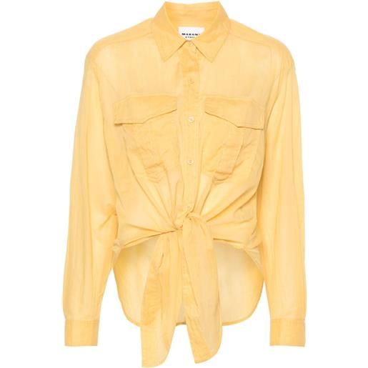 MARANT ÉTOILE camicia nath - giallo