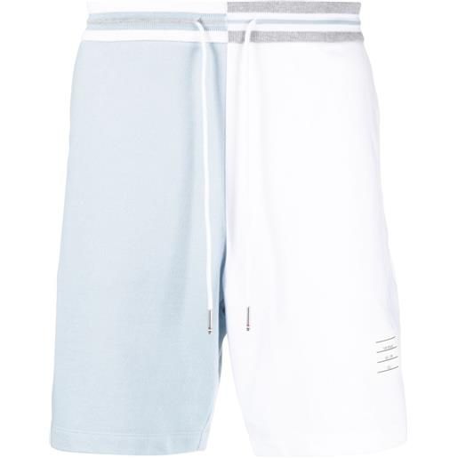 Thom Browne shorts funmix con design color-block - bianco