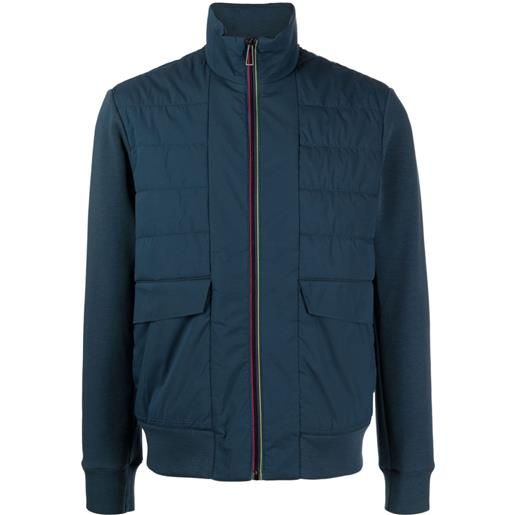 PS Paul Smith giacca trapuntata con zip - blu