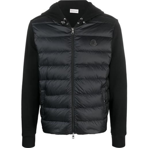 Moncler giacca con cappuccio - nero