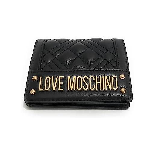 Love Moschino portafoglio donna Love Moschino a libretto in ecopelle trapuntato nero a24mo24 jc5601 nero