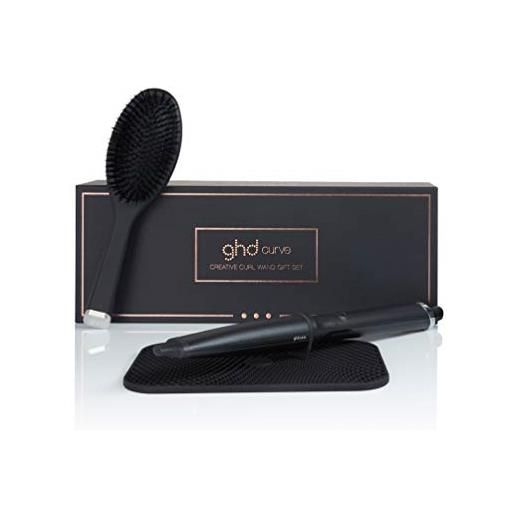 ghd curve creative gift set - ferro arricciacapelli conico corredato di oval brush e tappetino termoresistente, in edizione limitata