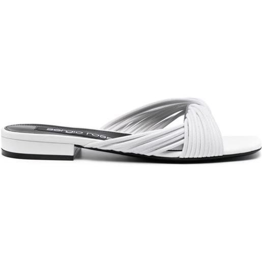 Sergio Rossi sandali con suola piatta - bianco