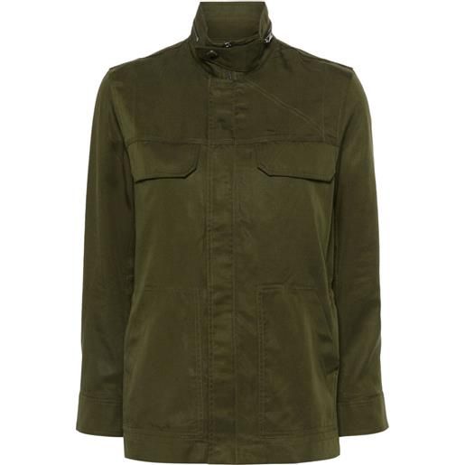 Zadig&Voltaire giacca-camicia con ricamo - verde