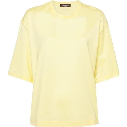 Fabiana Filippi t-shirt con perline - giallo