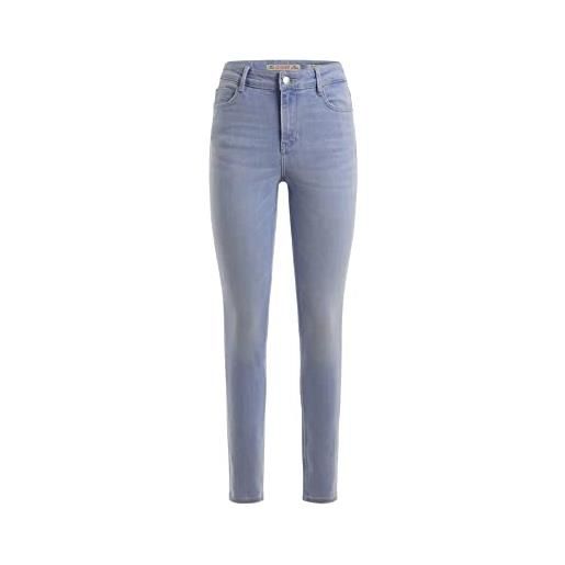 GUESS jeans 5 tasche da donna marchio, modello 1981 skinny w3ra46d4w82, realizzato in cotone. Blu blu chiaro