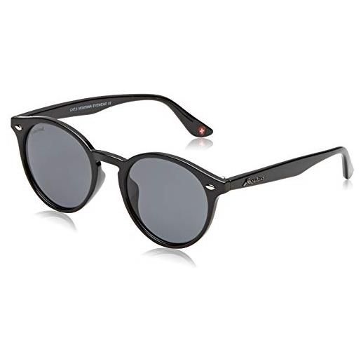 Sunoptic montana occhiali da sole, nero (black/grey), 51 uomo