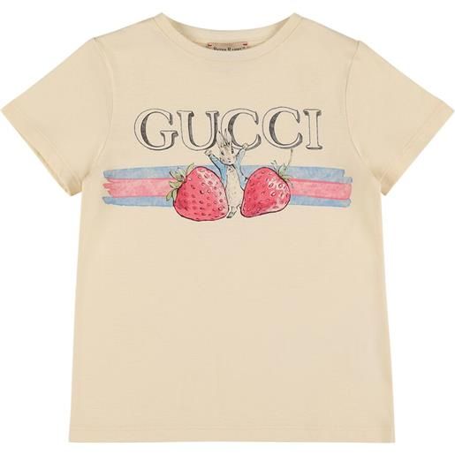 GUCCI peter rabbit cotton jersey t-shirt