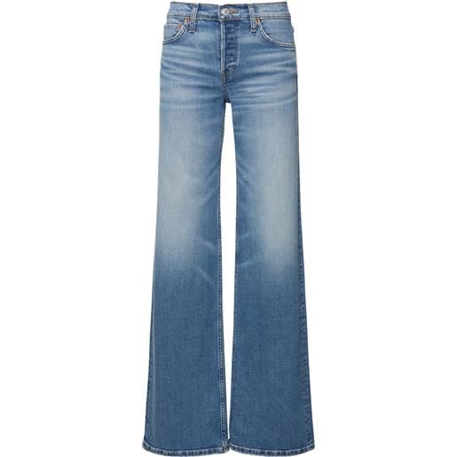 RE/DONE jeans larghi vita media in misto cotone