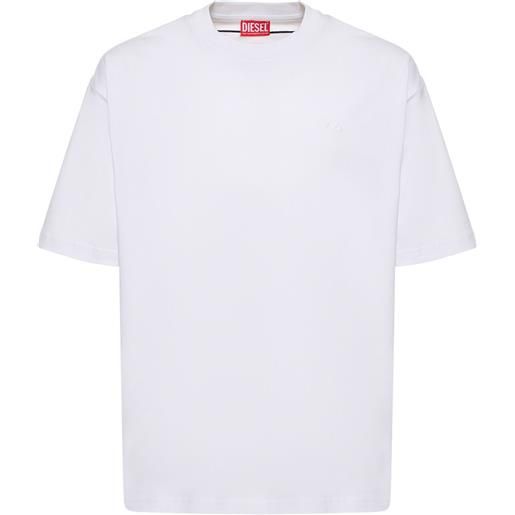 DIESEL t-shirt loose fit oval d in cotone / ricamo