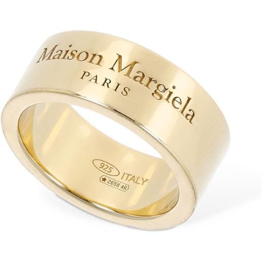 MAISON MARGIELA anello a fascia con logo inciso