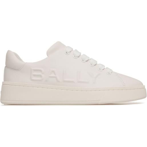 Bally sneakers con logo goffrato - bianco