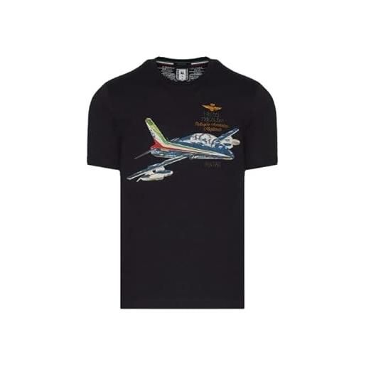 Aeronautica Militare t-shirt ts2080j, da uomo, maglia, maglietta, pan1961 frecce tricolori (xl, blu navy)